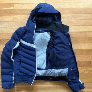 KJUS Blue and White Junior’s Mila Ski Jacket